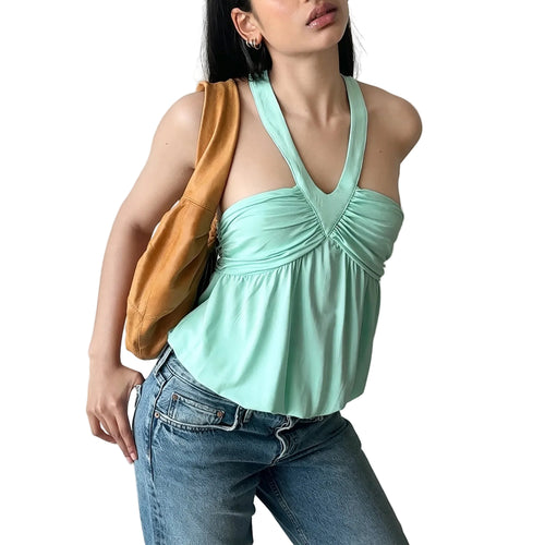 Women's Solid Halter Bandeau Camisole